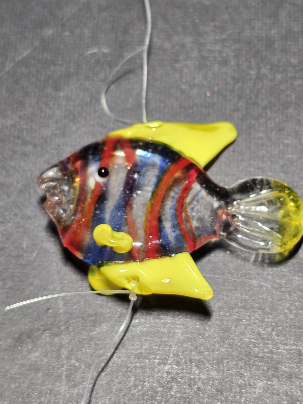 Lot of 4 LS Arts Blown Glass Floating Fish Bubble Tropical Tank Aquarium Decor - Picture 4 of 10